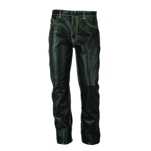 Pantalon en cuir véritable décontracté pour homme, modèle 2026, le plus vendu, sur mesure, avec options taille haute ou basse - Product Image 1
