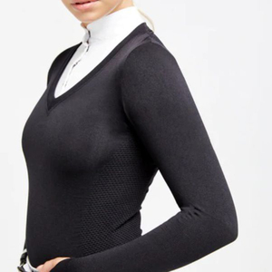 Chemise de compétition équestre de haute qualité, extensible dans 4 directions, en tissu technique doux au toucher, idéale pour la compétition et les spectacles. - Product Image 5