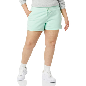 Shorts pour femmes de style nouveau, de haute qualité, personnalisables, 100% coton molletonné, fermeture à cordon, poches, décontractés, pour la gym, l'entraînement, la course à pied - Product Image 6