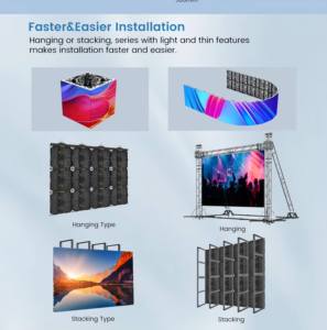 จอ LED ให้เช่าสำหรับงานกลางแจ้ง D-King กันน้ำ รุ่น P2.976 จอวิดีโอ LED แบบโมดูลาร์ สำหรับคอนเสิร์ต งานดนตรีสด ฉากหลังแสดงผล - Product Image 5