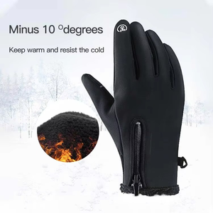 Waterproof Knitted Winter Gloves All Weather Ultra Grip Glove Crosspoint Waterproof Knit <b>Wool</b> Ski Gloves - Product Image 2