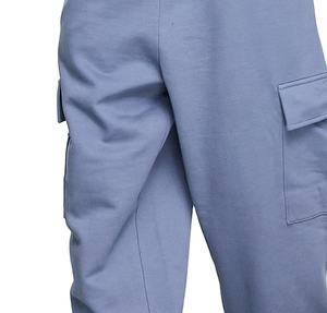 Survêtement personnalisé de haute qualité pour homme, col rond, bleu, surdimensionné, sweat-shirt à épaules tombantes et pantalon, ensemble personnalisé pour le printemps et l'hiver - Product Image 4