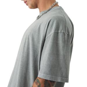 Camisetas de Hombre al por Mayor con Lavado Ácido, Logotipo Personalizado, 100% Algodón Jersey, Tejido Grueso y Cómodo, Camisetas Extra Grandes para Hombre - Product Image 6