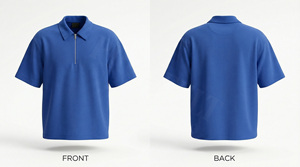 Polo en tissu de haute qualité 100% pour l'été, design de logo personnalisé, fermeture éclair sur le devant, pour un usage décontracté, polos pour hommes - Product Image 2
