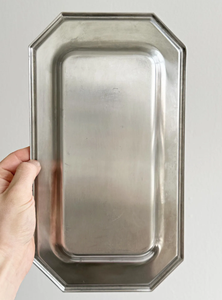 Premium <b>Metal</b> Stainless Steel Serving Tray Mirror Polished Rectangle <b>Metal</b> Platters For Hotel Restaurant & Wedding Decor - Product Image 4