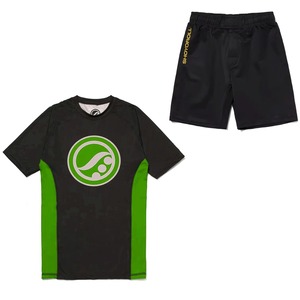 Rashguard Shoyorol personnalisé pour Jiu Jitsu, MMA, Grappling, BJJ, Boxe – Rashguard Shoyorol Premium Parrot & Black - Product Image 1