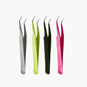 Pinzas para Pestañas de Alta Calidad, Recién Llegadas, Curvadas, de Acero Inoxidable, Disponibles en Todos los Colores - Product Image 1