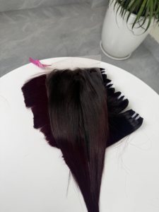 Cabello Humano Vietnamita 13x4 con Encaje Frontal, Ondulado, de un Solo Donante, Negro Natural, Encaje HD, Venta al por Mayor - Product Image 6