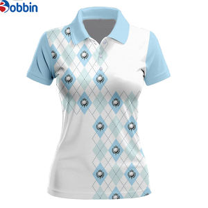 เสื้อโปโลแฟชั่นผู้หญิง ดีไซน์ใหม่ล่าสุดสำหรับชุดกีฬา  รับสั่งทำแบบซับลิเมชั่น พิมพ์ลาย ปักลาย ระบายอากาศได้ดี เหมาะสำหรับกีฬาเทนนิสและกอล์ฟ - Product Image 3