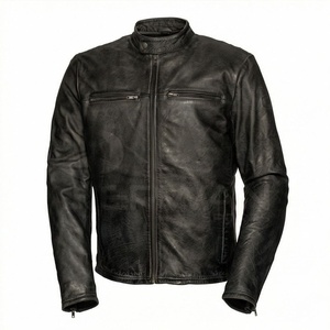 Veste de moto en cuir véritable pour homme de qualité supérieure, nouvelle arrivée, vestes de moto d'hiver, protections amovibles, personnalisables - Product Image 1