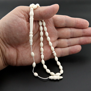 Tasbih de Hueso Tallado Natural, Elegante Regalo Islámico, Rosario - Product Image 6