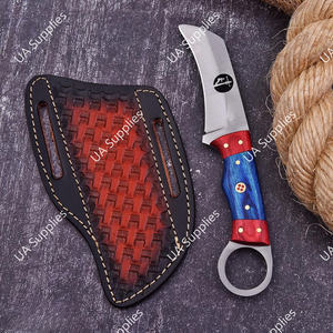 มีดทำมือจากเหล็กกล้าคาร์บอน 58 HRC คมกริบ ระดับอุตสาหกรรม OEM สำหรับมืออาชีพ รุ่น Hawk Bill สำหรับล่าสัตว์ กิจกรรมกลางแจ้ง ตั้งแคมป์ และบุชคราฟท์ - Product Image 3