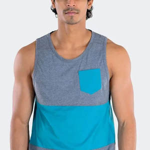 Camiseta sin Mangas para Hombre, Diseño de Cuello Personalizado, Fabricada en Fábrica, Camiseta sin Mangas para Hombre Más Vendida, Camiseta sin Mangas para Hombre Multicolor - Product Image 5