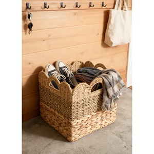 <b>Basket</b> Seagrass water hyacinth and paper Handmade <b>Storage</b> <b>Basket</b> Wholesale eco-friendly Made in Vietnam - Product Image 2