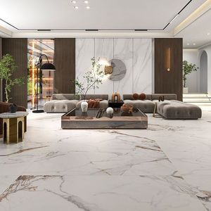 Unique 600x600mm Polished Wear-Resistant Modern Finish Porcelain <b>Tiles</b> for Apartment Room Floors Stone Texture - Product Image 1