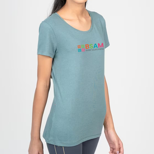 T-shirt à manches courtes pour femme de qualité supérieure de BD Factory, personnalisable, écologique, 100% coton, été, séchage rapide, respirant - Product Image 1