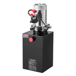 Unité hydraulique à simple effet de 10 quarts, pression de sécurité maximale de 3200 PSI, débit de 0,91 GPM, pompe 12 V CC, remorques agricoles - Product Image 1