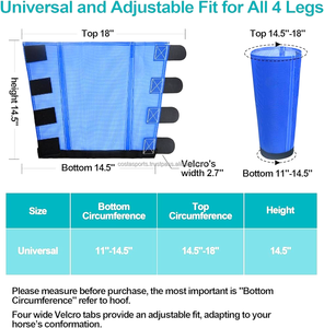 High Quality Customizable 4Pcs/set PVC Horse Protective Gear Fly Boots Leg Guards Lightweight Sports Outdoor Proof Mosquitoes - Product Image 5