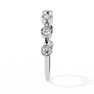 Loista Jewels IGI Certified CVD Lab Grown Round Brilliant Cut Diamond Solid Gold Engagement <b>Ring</b> for Women & <b>Men</b>-Trendy Style - Product Image 3