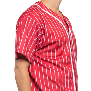 Vêtements de sport sur mesure en polyester/coton respirant, chemises de baseball à manches courtes boutonnées, taille plus, unisexe - Product Image 3