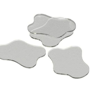Transparent Acrylic <b>Drink</b> <b>Coasters</b> Set Modern Clear <b>Coasters</b> for Table Protection Reusable Anti Slip MADIHA ART CRAFTS MAC-3859 - Product Image 1