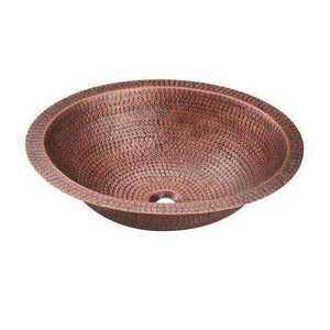 Lavabo en cuivre de luxe au design élégant, forme ronde brillante, fournisseur de lavabos en cuivre martelé très demandés - Product Image 2