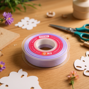 Nastro Grosgrain Ilan 15Y 2.0Cm Viola Chiaro Per Lavori Artigianali - Product Image 2