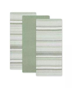 Collezione di stoviglie per tutti i giorni striscia urbana, 20x30 ", verde carciofo, 3 pezzi | Importazioni di Design - Product Image 4