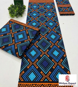 Tela Ligera de Algodón 100% con Estampado Africano Personalizado de Tanzania, Material para Vestidos y Camisas Ankara, Exportación Hitjem, Tela Personalizada - Product Image 1