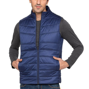 2025 New Design Sleeveless Puffer <b>Jacket</b> For Men High Quality Polyester Fabric Solid Brown Color Waterproof Puffer Men's <b>Jackets</b> - Product Image 5