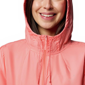 Fully Customized Solid Color Zip-Up Unisex Soft Shell <b>Jacket</b> Spring Windproof Lightweight <b>Thin</b> Hooded <b>Waterproof</b> Breathable - Product Image 4