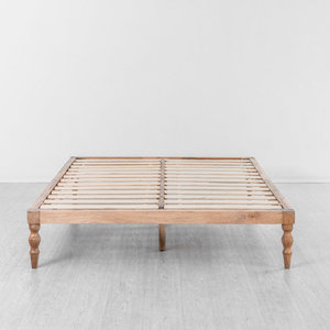 Durable & Sturdy Rubber Wood <b>Bed</b> <b>Frame</b> | OEM Vietnam | B2B Wholesale - Product Image 1