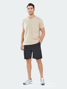 Shorts d'été respirants pour hommes en coton doux avec taille élastique et cordon de serrage – Confortables pour le sport, la gym et la course à pied - Product Image 6