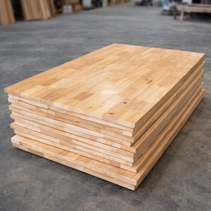 Solid Rubberwood Kitchen Countertop Butcher Block <b>Table</b> Top Natural Wood Panel Custom Size High Quality - Product Image 3