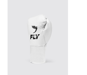 ถุงมือชกมวย MMA รุ่น Professional Fly Super Lace Pro X สีขาว ระบายอากาศได้ดี น้ำหนักเบา ทำจากหนังวัวแท้ แบบเต็มนิ้ว ผูกเชือก - Product Image 2