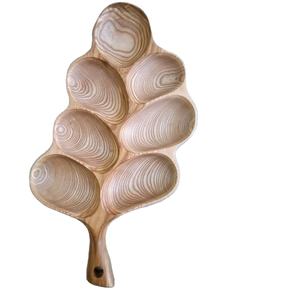 Forme personnalisée unique Meilleure vente Dessus de table de haute qualité Servant Tay Mangue Matériau en bois avec coussinets - Product Image 1