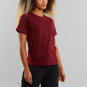 Nueva Llegada, Venta Caliente de Fábrica, Camiseta Clásica de Verano para Mujer, Manga Corta, 100% Algodón, Cuello Redondo, Secado Rápido, Transpirable - Product Image 2