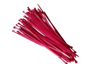 Bridas de nailon autoblocantes Color rojo resistente a la intemperie 250mm X 3,6mm de ancho con 200mm de longitud - Product Image 4