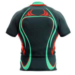 Nuevo Diseño Personalizado de Uniformes de Rugby Profesionales Unisex para Equipos, Servicio OEM, Transpirables, Modernos, Corte Corto, 100% Poliéster - Product Image 6