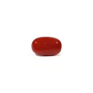 Natural Gems Certified Loose Gemstone-4.62 Carat Triangle Shape Red Coral-Wholesale Quality - Product Image 1
