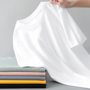 Camisetas de Alta Calidad, 180g, 100% Algodón, Precio de Fábrica, Fabricante, Impresión de Logotipo Personalizado, Camiseta Lisa Unisex para Hombre y Mujer - Product Image 1