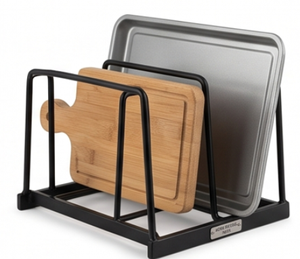 Soporte de Placa de Hierro Negro Premium con Acabado en Polvo, Elegante Exhibidor de Utensilios de Cocina para el Hogar y Artículos Esenciales de Mesa - Product Image 5