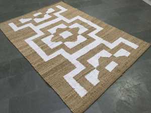 Tapis d'entrée tressé biodégradable et durable, fabriqué à partir de fibres végétales renouvelables, antidérapant, design moderne pour les citoyens soucieux de l'environnement - Product Image 6
