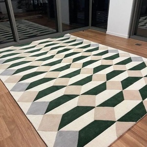 Alfombras excavadas a mano 100% lana alfombra personalizada moderna suelo sala de estar alfombras para decoración de Casa de Villa - Product Image 4