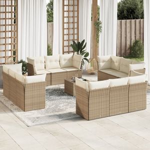 Set Divano da Giardino Beige per Arredamento Esterno - Product Image 1