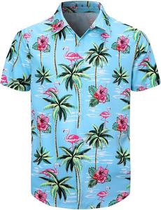 Camisa Hawaiana Floral para Hombre, Manga Corta, Estampado Tropical, Casual de Playa, con Botones, Colorida, para Vacaciones de Verano - Product Image 6