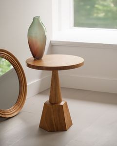 Table d'appoint en bois massif, fabriquée à partir de bois de haute qualité, assurant robustesse, stabilité et une utilisation fiable à long terme - Product Image 3
