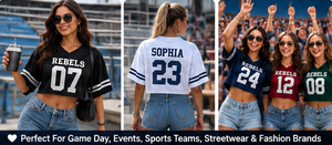 Maillot de football court personnalisé pour femme, haut court en maille, nom et numéro d'équipe personnalisés, maillot de sport, fabricant OEM ODM - Product Image 5