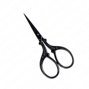 Tijeras de Uñas Negras Premium con Bordado, Tijeras de Corte de Precisión de Acero Inoxidable, Herramienta Profesional de Manicura - Product Image 6