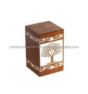 Urnes funéraires en bois pour cendres humaines, vente en gros, tailles personnalisées, fournitures funéraires - Product Image 4